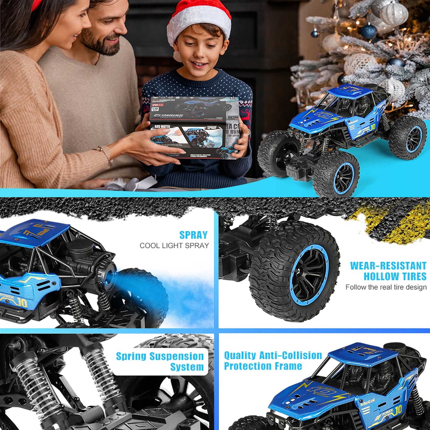 Remote Control Cars 1:18 Scale All Terrain RC Monster Truck
