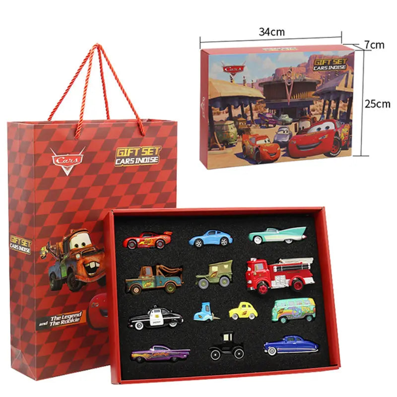 Disney Pixar Cars 3 Metal Diecast McQueen Mater Toy Gift Set