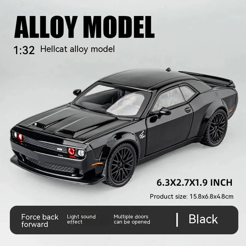 Mini Autoce Dodge Challenger Hellcat Diecast With Sound