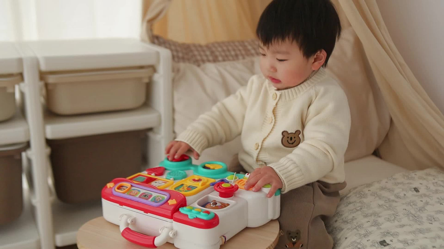 Newbandmo 54 in 1 Musical Busy Board Bilingual Toy Play