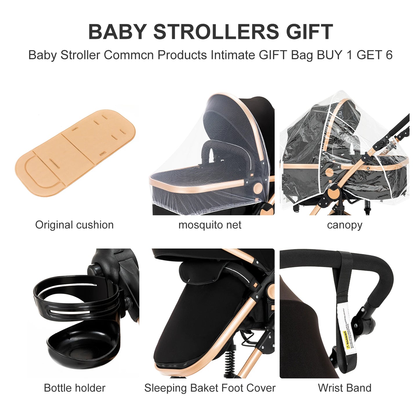 High Quality Newborn Lightweight Baby Stroller 3 in 1 ISOfix