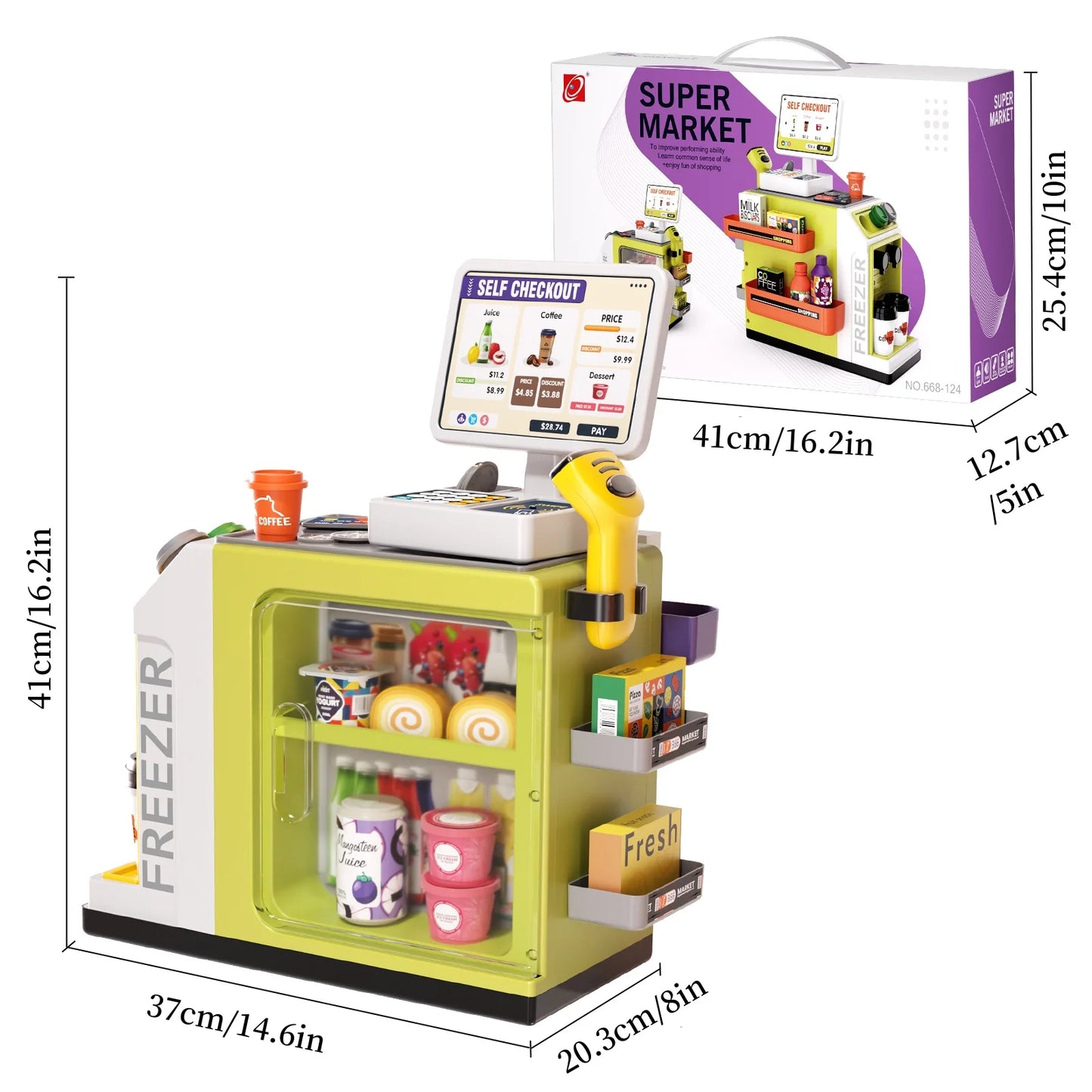 Children's Supermarket Radio Toy Vending Machine Puzzle