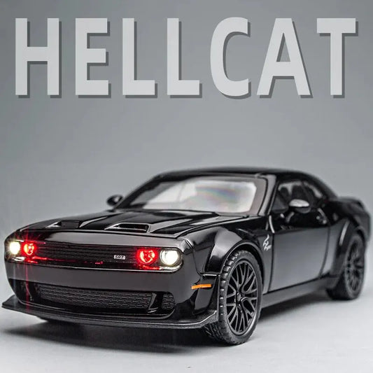 Mini Autoce Dodge Challenger Hellcat Diecast With Sound
