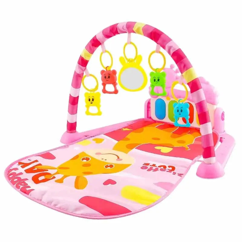 Baby Activity Gym Rack Early Education Toy for Newborns 0 to 36 Months Musical Piano Keyboard Crawling Blanket Pedal Play Mat