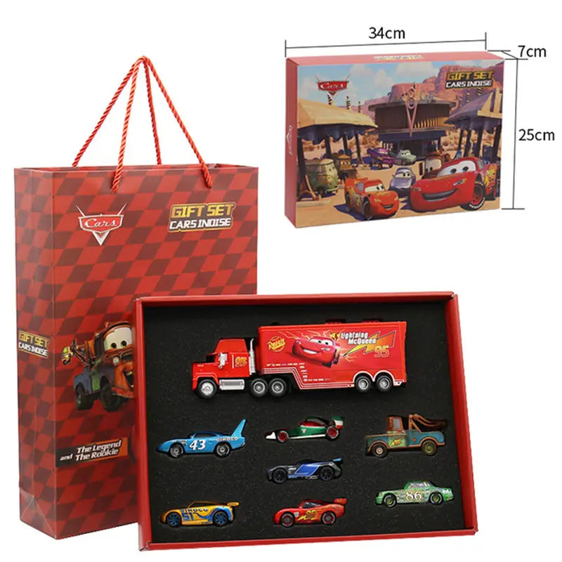 Disney Pixar Cars 3 Metal Diecast McQueen Mater Toy Gift Set