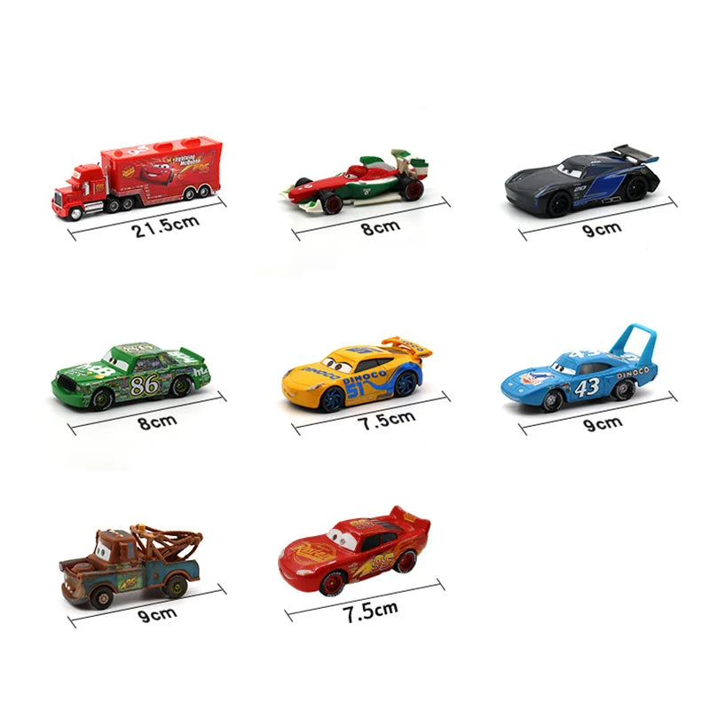 Disney Pixar Cars 3 Metal Diecast McQueen Mater Toy Gift Set