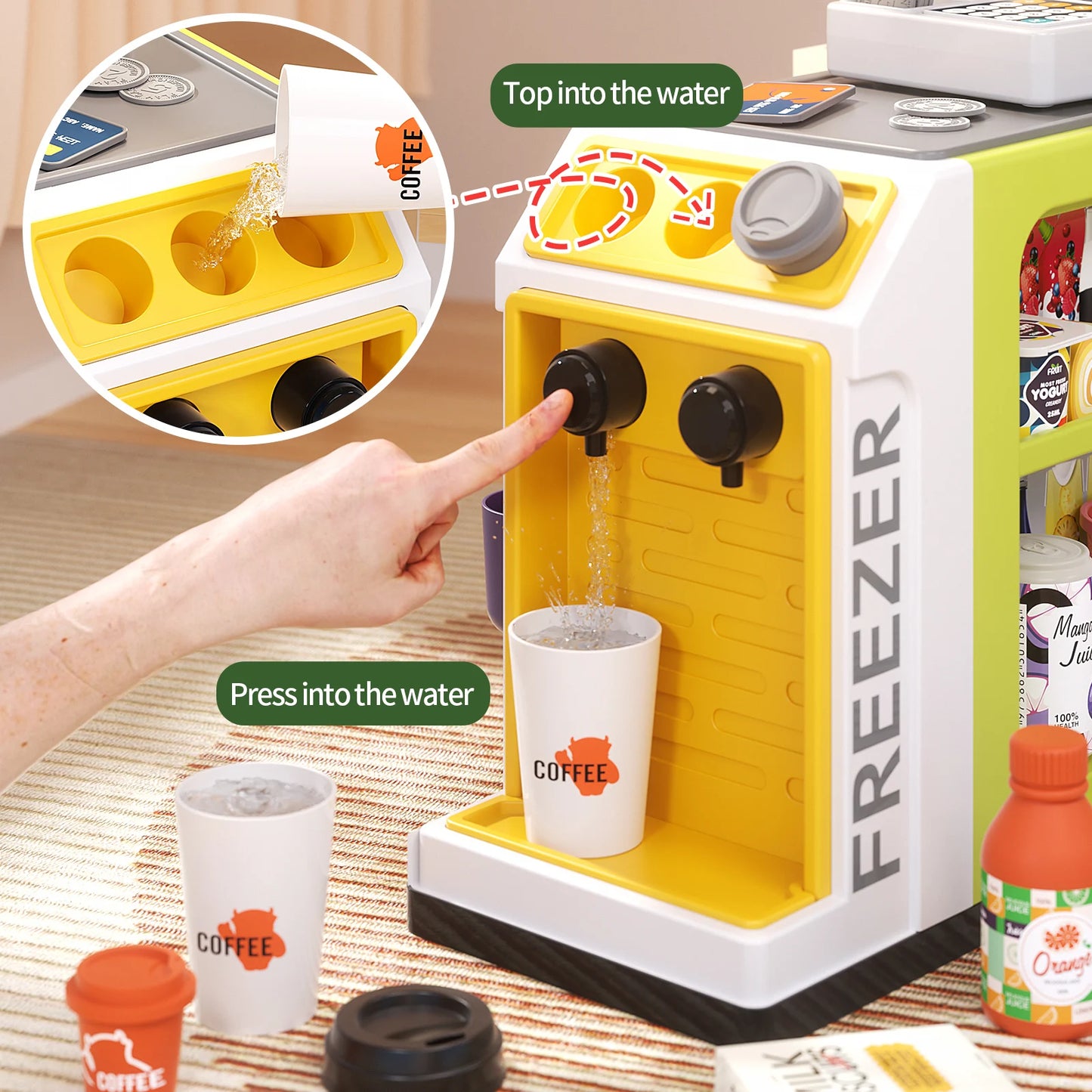 Children's Supermarket Radio Toy Vending Machine Puzzle