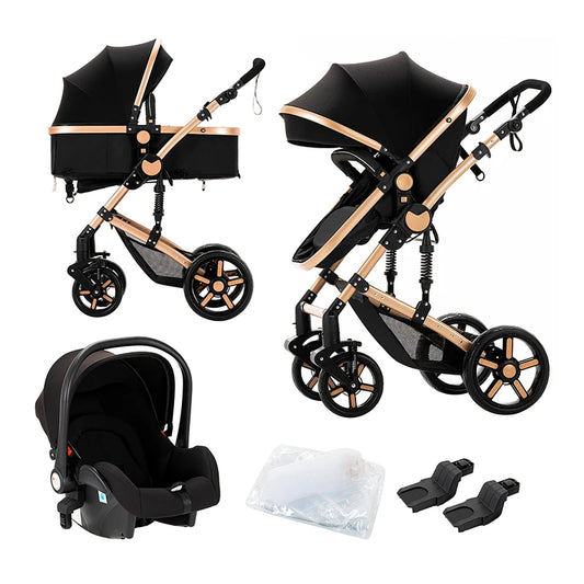 High Quality Newborn Lightweight Baby Stroller 3 in 1 ISOfix
