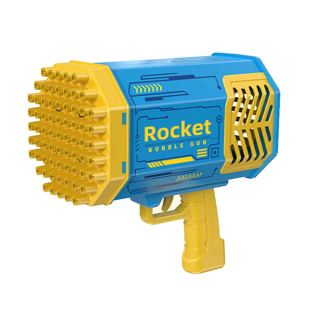 Bubble Gun Kids Toys Rocket 69 Holes Automatic Blower