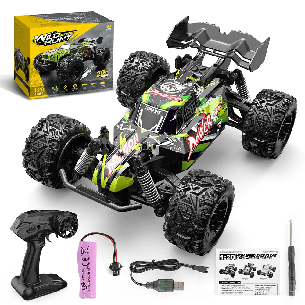 1:20 Off Road RC Car 2.4G Radio Remote Control High Speed Climbing Drift Monster Truck Toys for Children