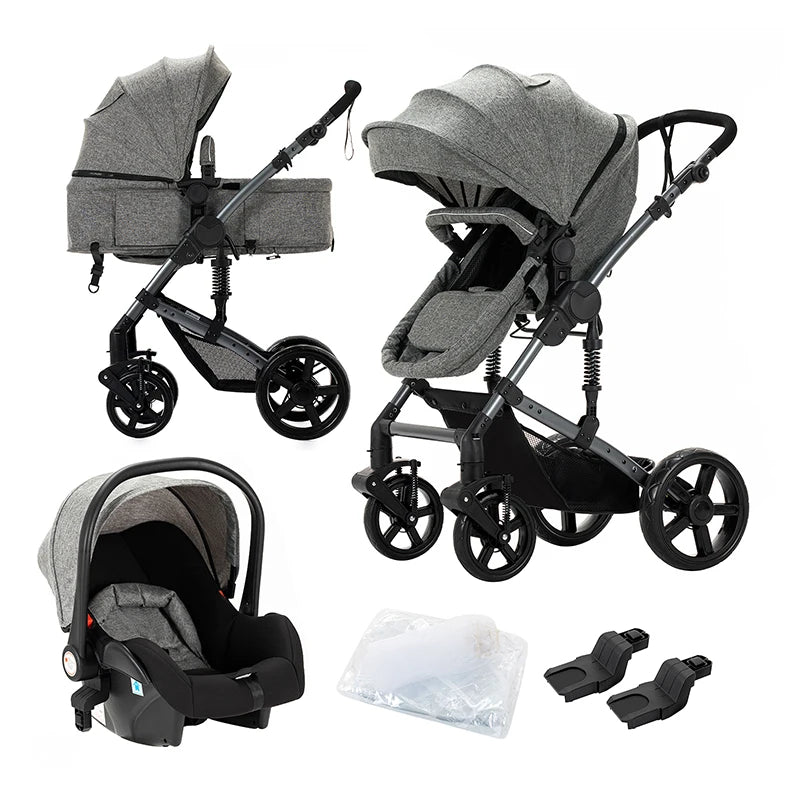 High Quality Newborn Lightweight Baby Stroller 3 in 1 ISOfix