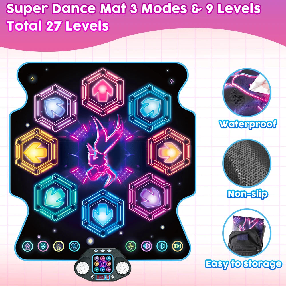 Dance Mat for Kids  Bluetooth 5 Game Modes Built-in Music
