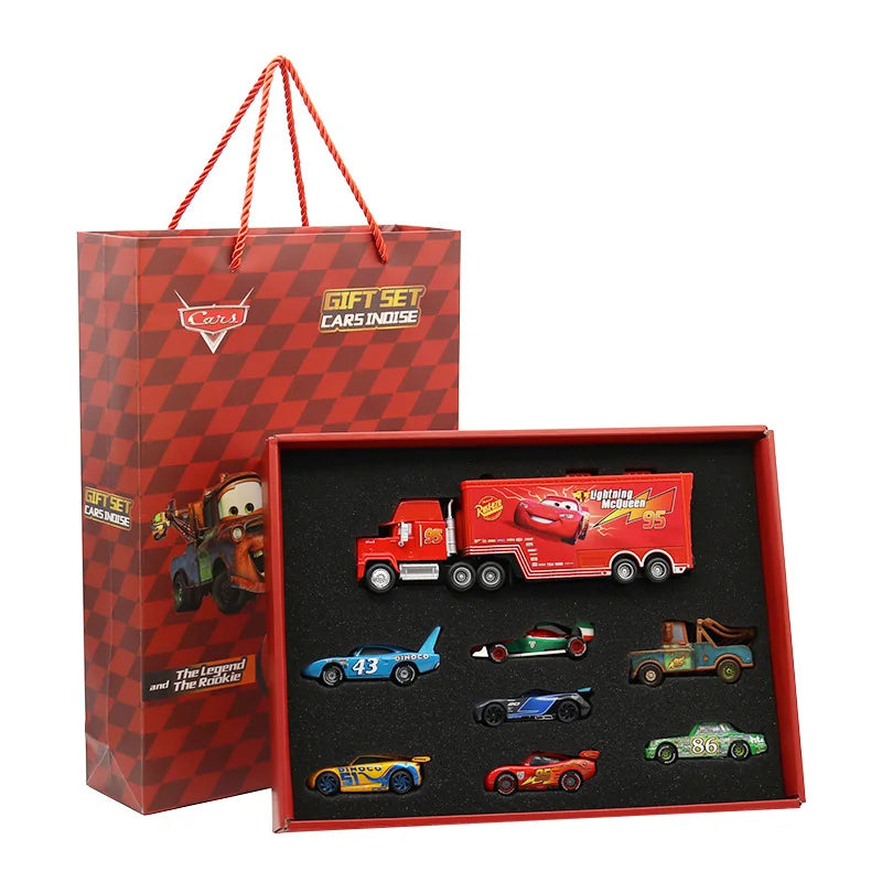 Disney Pixar Cars 3 Metal Diecast McQueen Mater Toy Gift Set