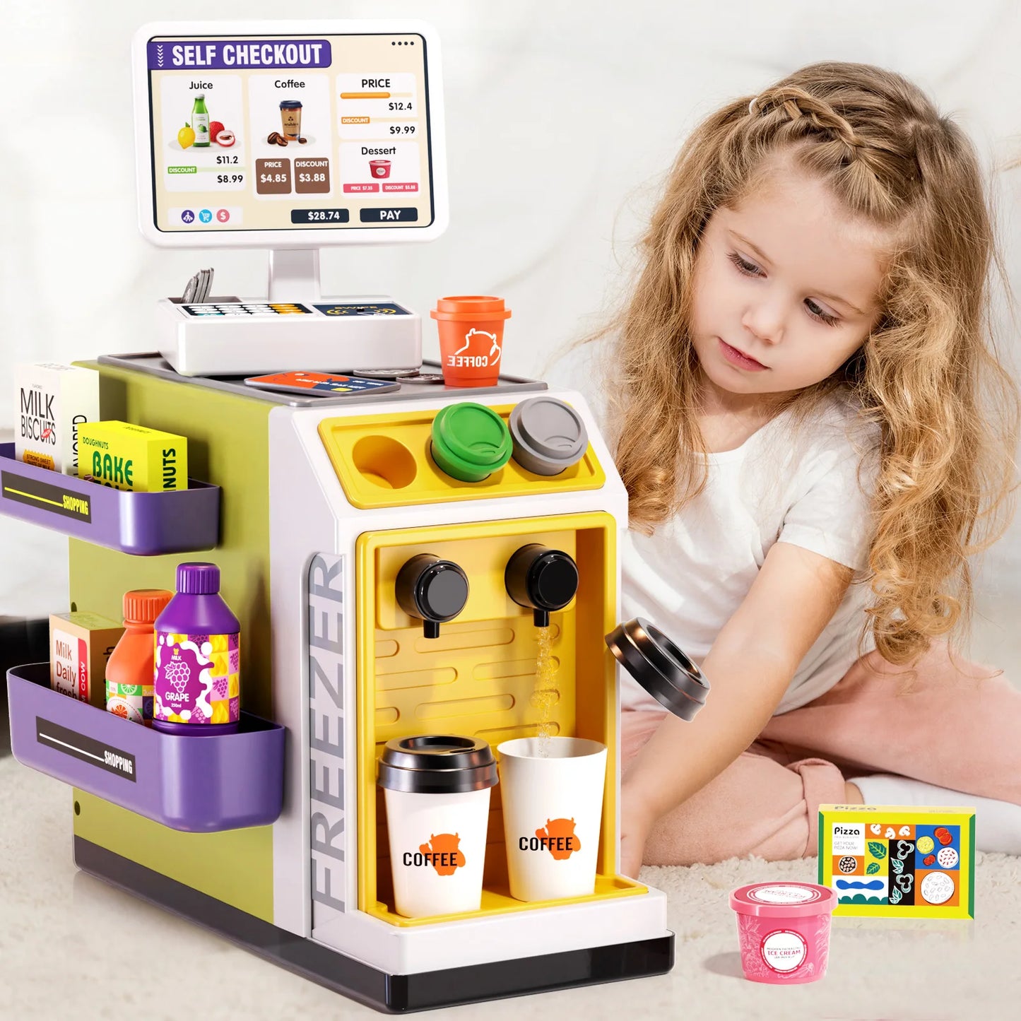 Children's Supermarket Radio Toy Vending Machine Puzzle