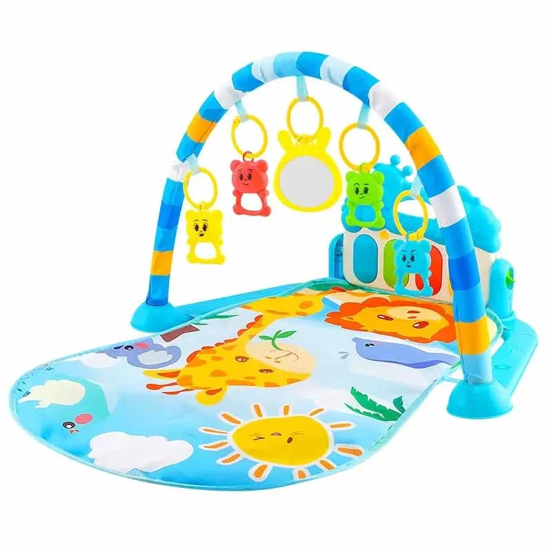 Baby Activity Gym Rack Early Education Toy for Newborns 0 to 36 Months Musical Piano Keyboard Crawling Blanket Pedal Play Mat