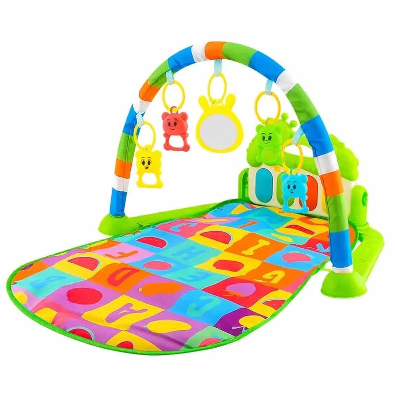 Baby Activity Gym Rack Early Education Toy for Newborns 0 to 36 Months Musical Piano Keyboard Crawling Blanket Pedal Play Mat