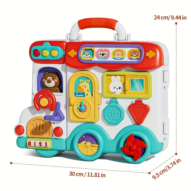 Newbandmo 54 in 1 Musical Busy Board Bilingual Toy Play
