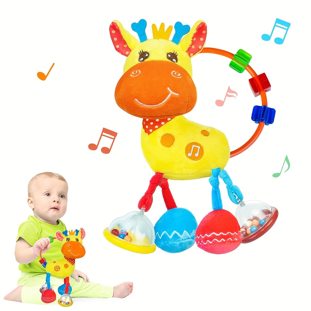 Youngsters Rattle Plush Deer Toy Sensory Music Gift